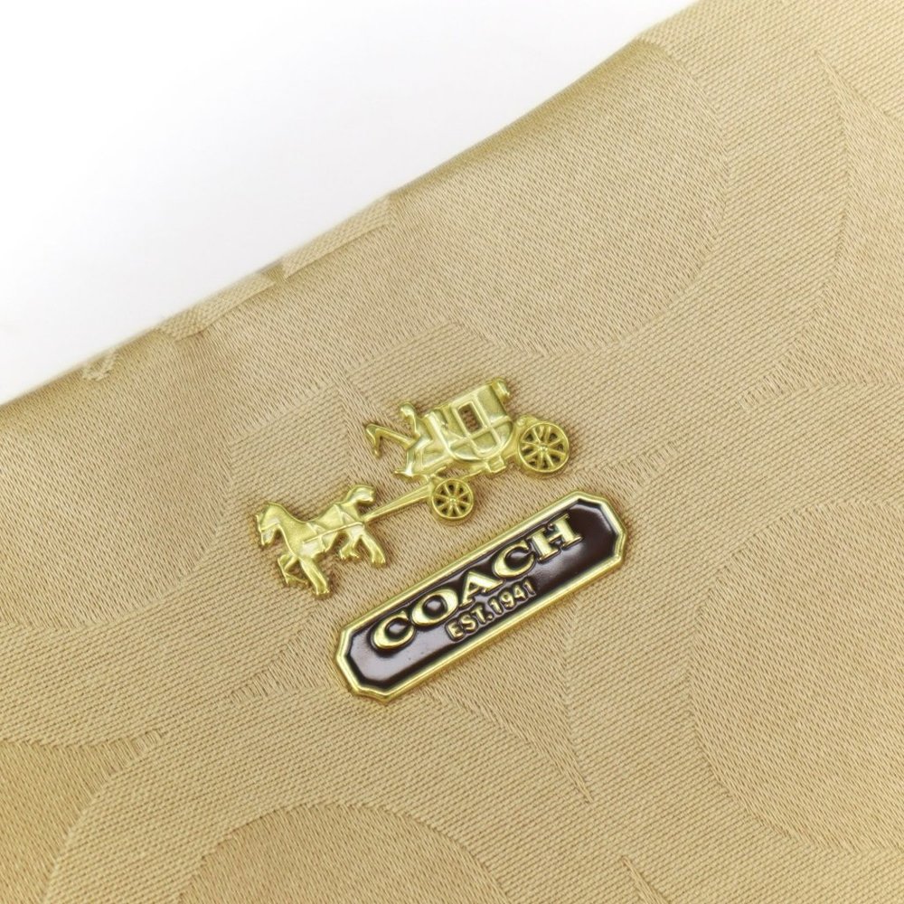 NWT Coach Signature Hobo Shoulder Bag Khaki - Picture 10 of 10